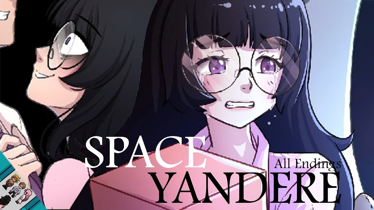 Space Yandere | Full Game + All Endings | Robot-kun loves Yandere-chan too! | PC Game