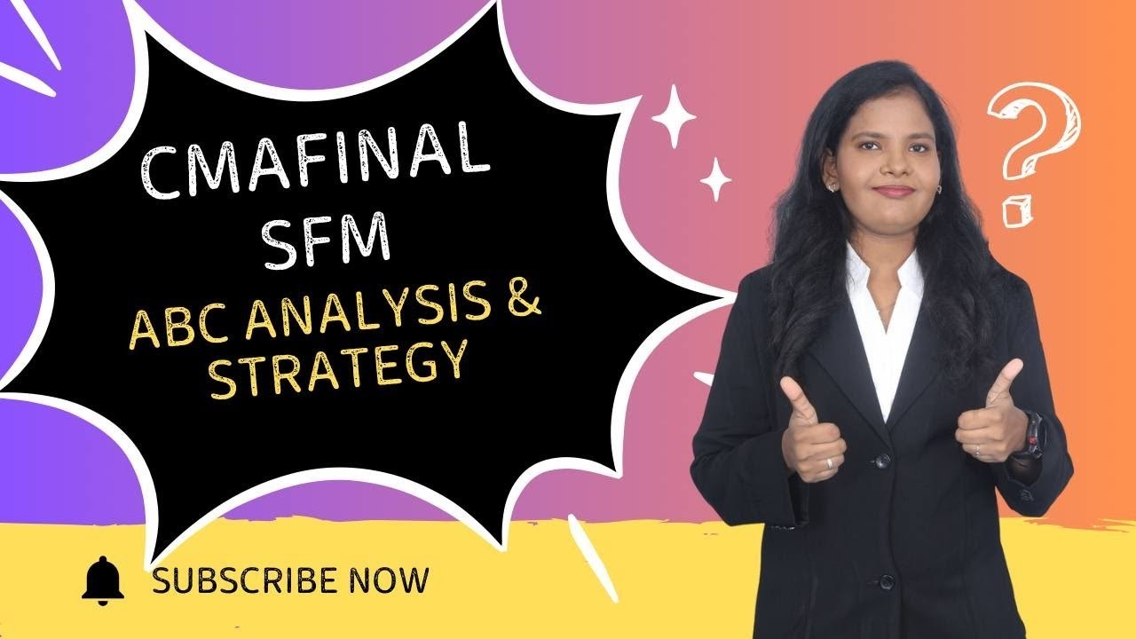 CMA FINAL SFM ABC ANALYSIS IN ENGLISH #cmafinalclasses #cma #cmaupdate