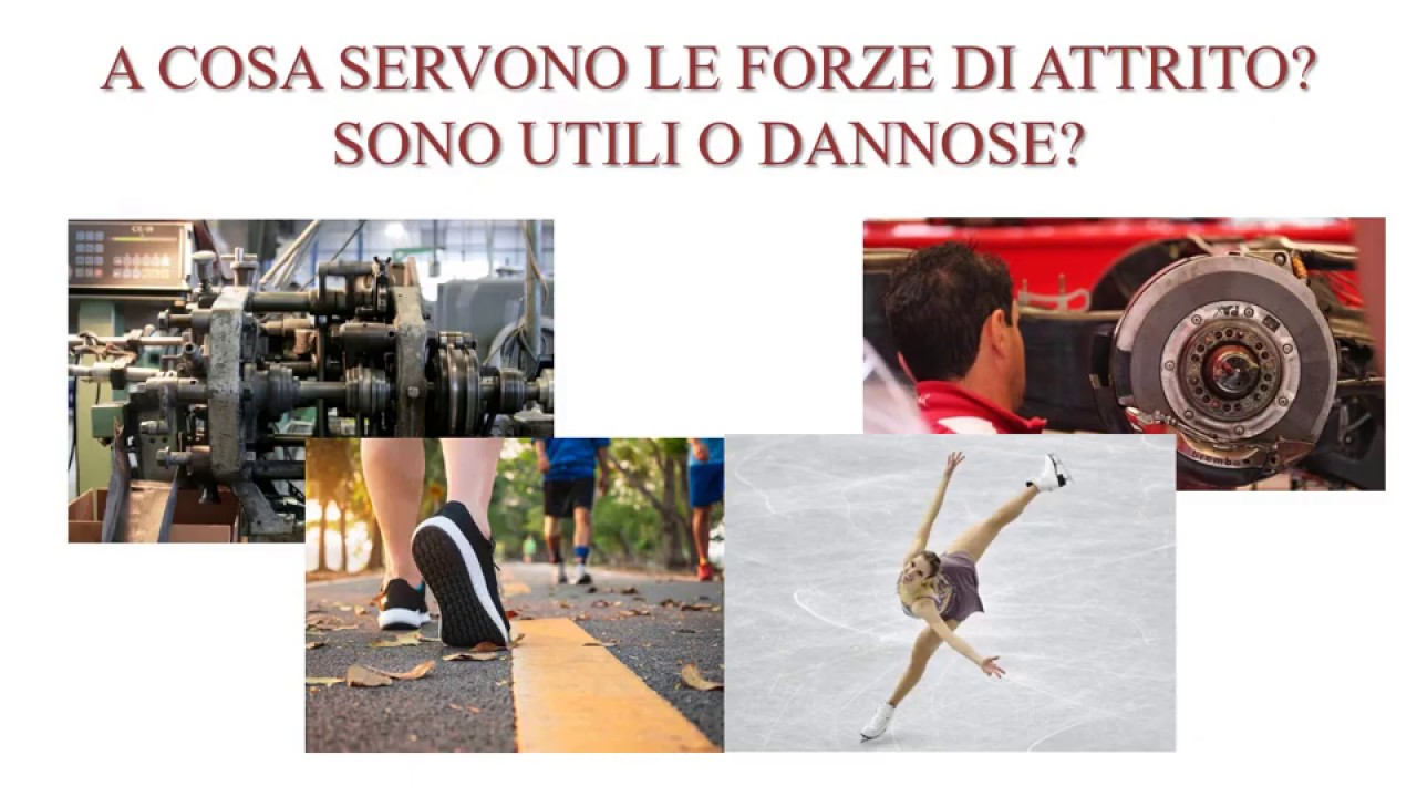 Le forze di attrito radente statico e dinamico