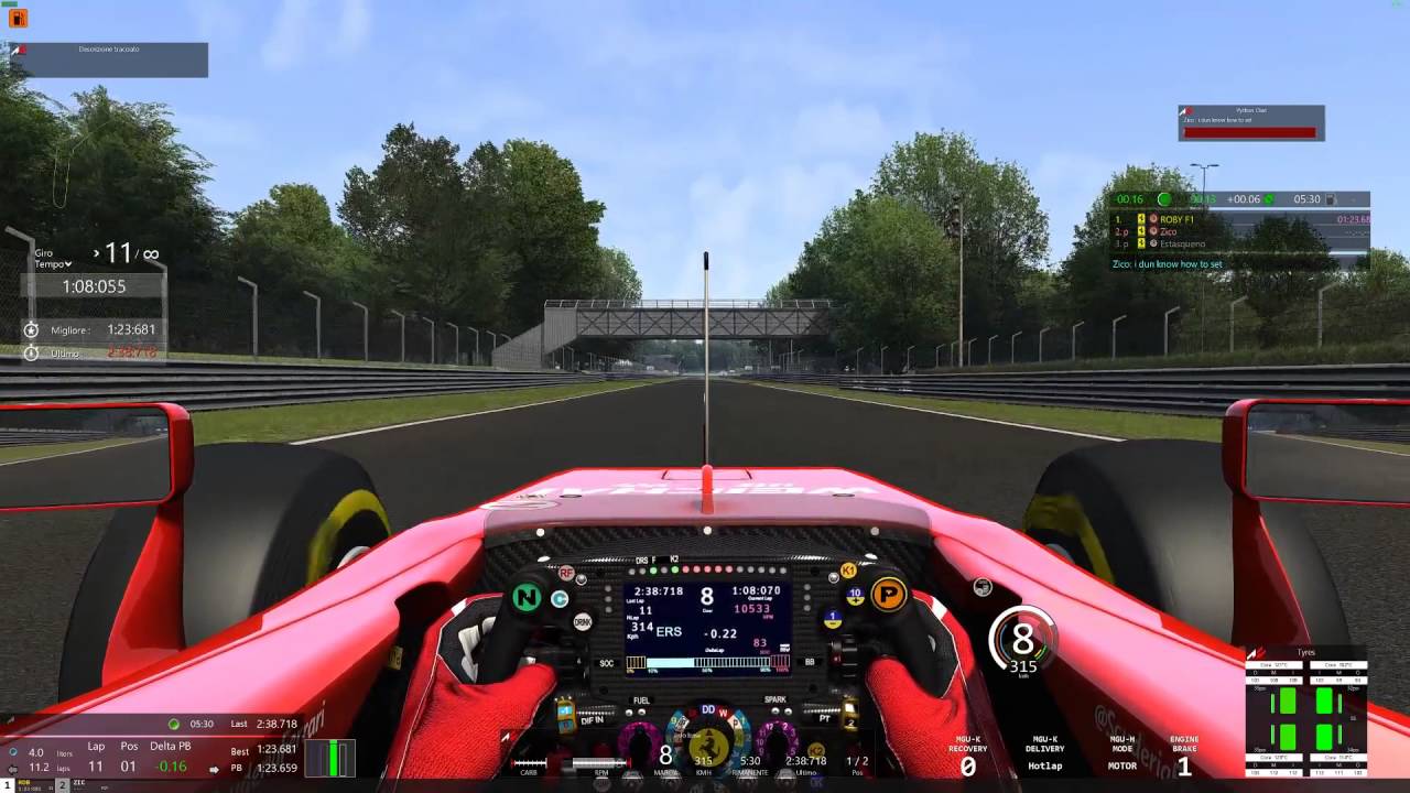 Assetto Corsa Ferrari SF15-T Monza @ 1:23.398 + setup