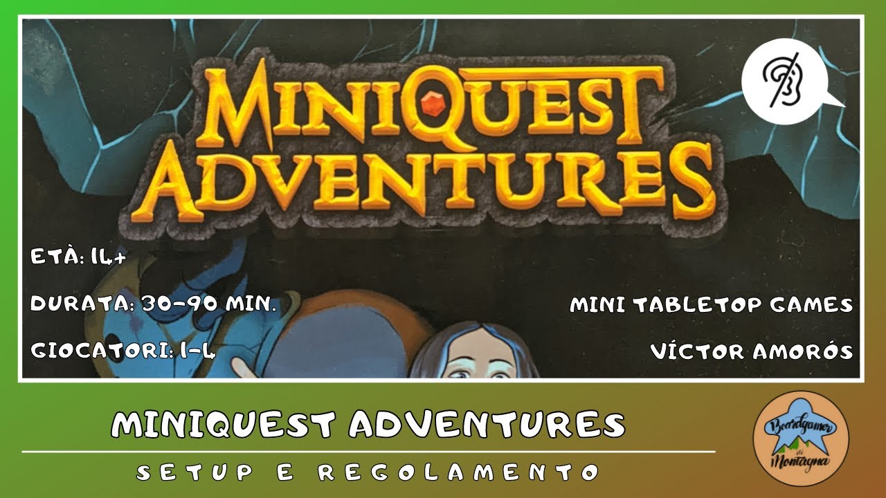 Miniquest Adventures - setup e regolamento in italiano (tutorial) [SUB ITA]