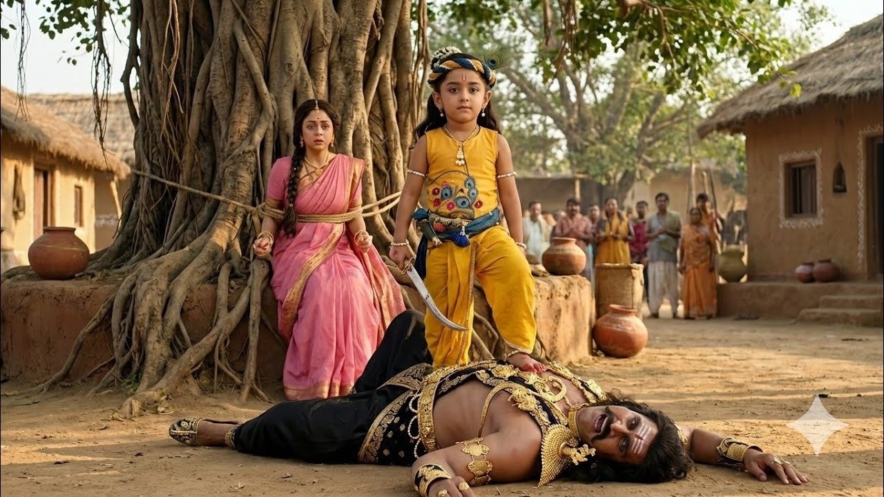 बाल कृष्ण का चमत्कार | बाल कृष्ण कंस का अंत किया || यशोमती मईया के नंदलाला || Shree Krishan leela