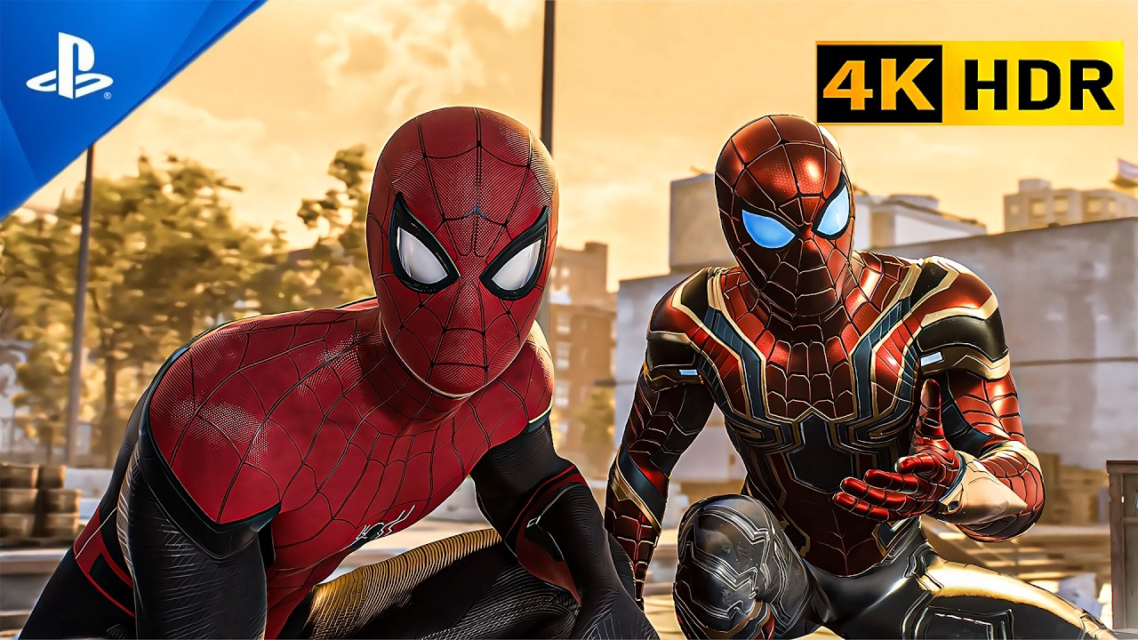 TWO MCU COMBO SUIT STARK AND NO WAY HOME SUIT LIZARD CHAPTER 4K HDR 60 FPS