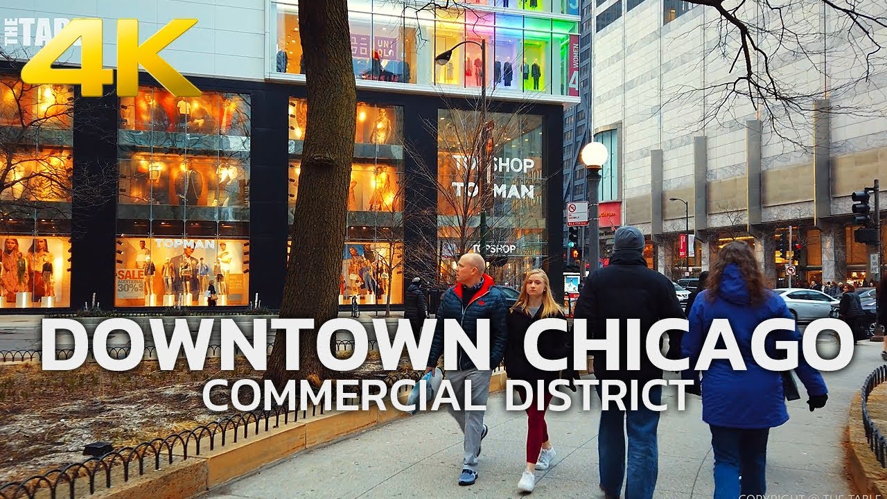 WALKING TOUR | CHICAGO - Downtown Chicago Commercial District (Part-3), Illinois, Day Walk