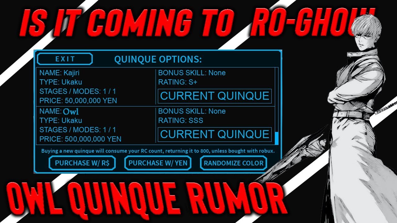 [Ro-Ghoul]- OWL QUINQUE RUMOR | Ordinary Potato