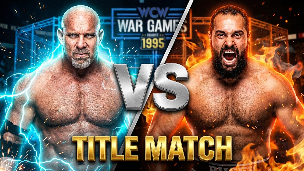 В WWE 2k26 Голдберг 🆚 проводит матч за титул Русева на арене WCW War Games 1995!