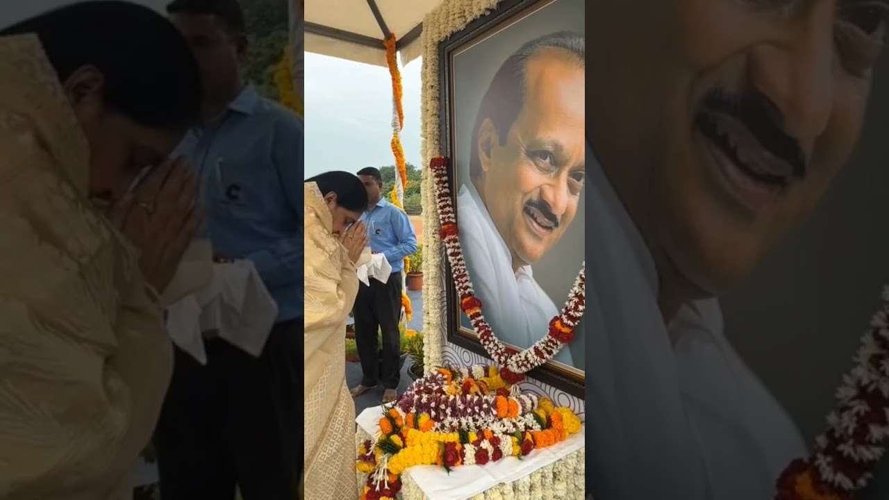 A Heartfelt Tribute to Late Ajitdada Pawar by MP Parth Pawar & DCM Sunetra Pawar. #parthpawar