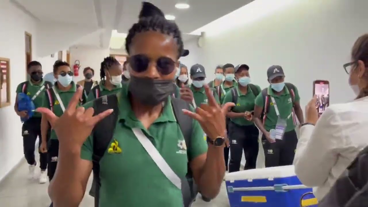 Banyana Banyana🇿🇦 Stadium Arrival Gwijo vs Tunisia at the #TotalEnergiesWAFCON2022🔥