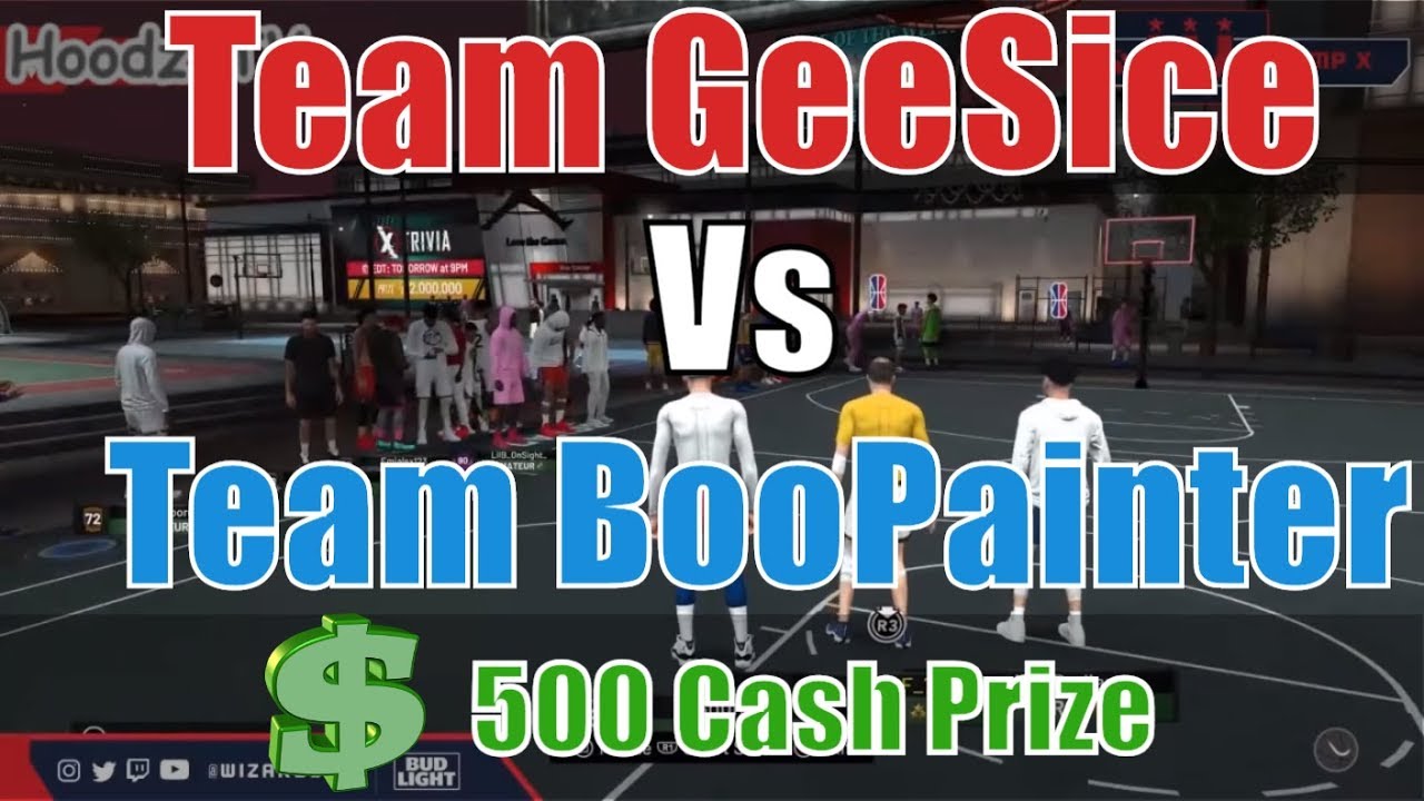 Team GeeSice Vs Team BooPainter | NBA 2K19 MyPark 2HYPE Influencer Qualifier FINALS - $500 Prize