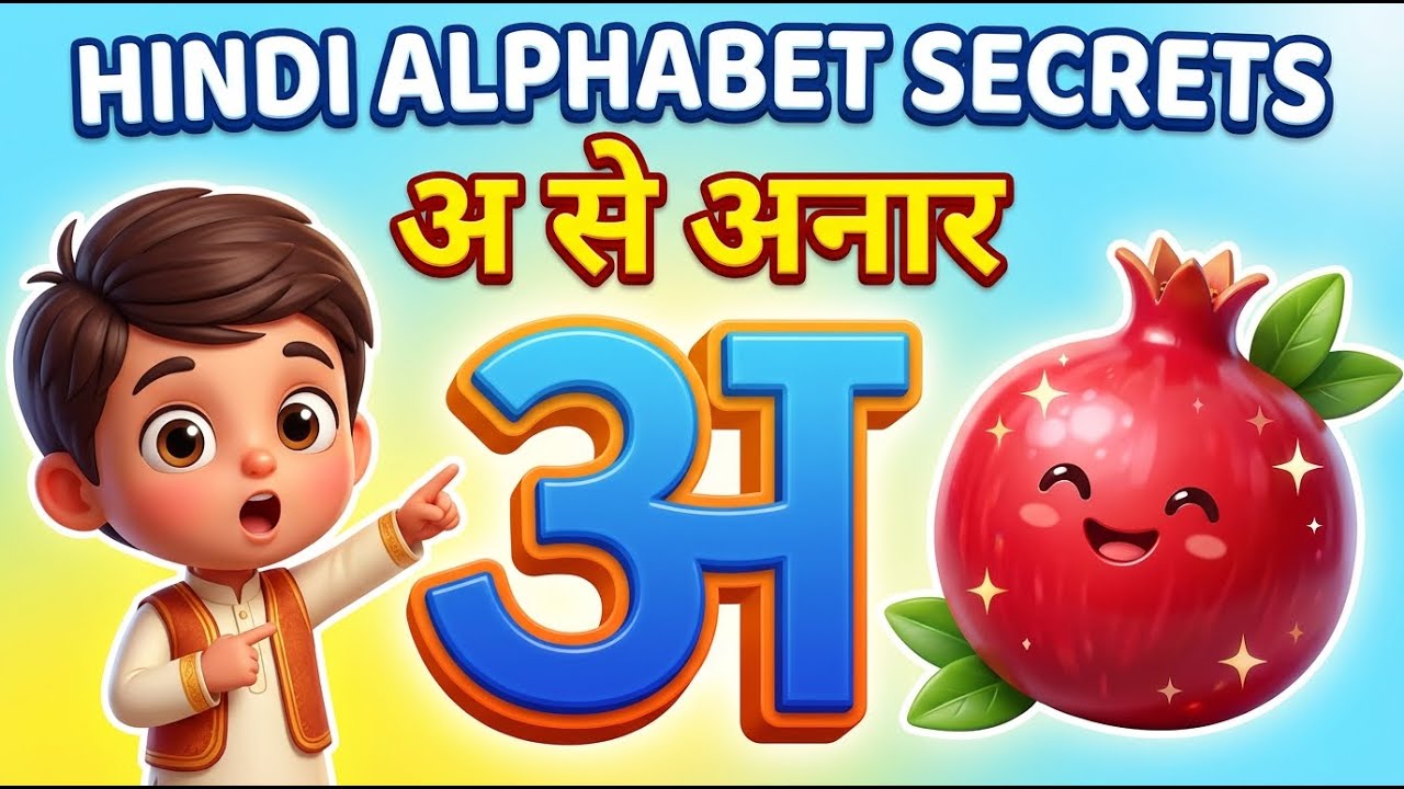 अ से अनार | Hindi Alphabet Song | Hindi Varnamala Geet | SURABHI ABC KIDS TV