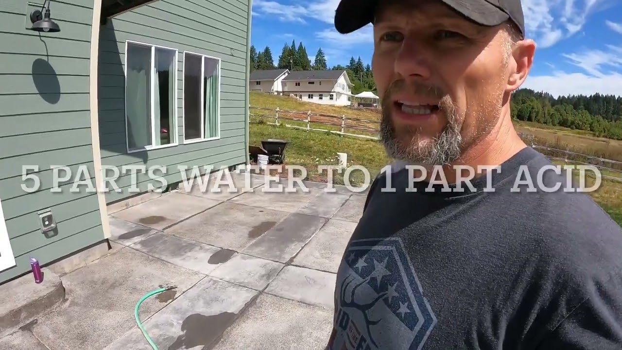 Removing Concrete Sealer and Acid Washing Concrete
