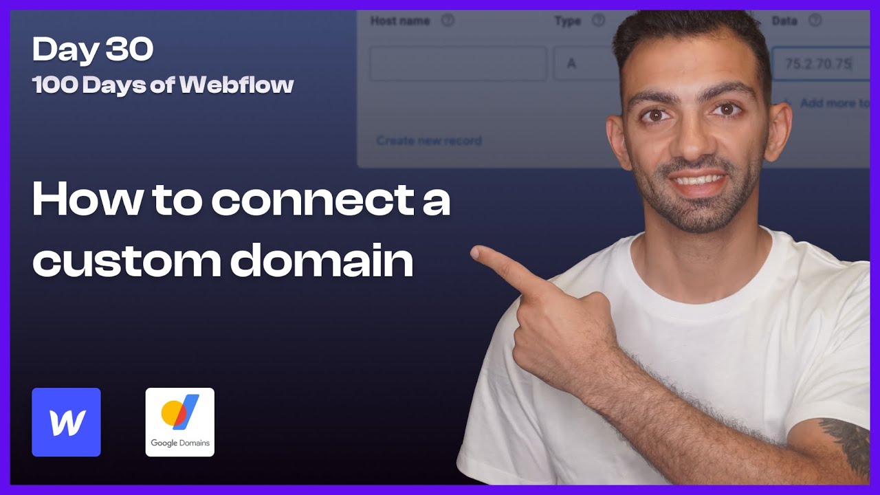 Day 30/100 - How to Publish Your Webflow Site on a Custom Domain - 100 Days of Webflow
