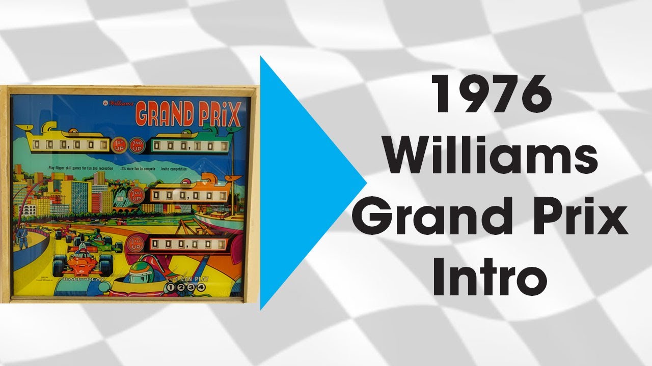1976 Williams Pinball Grand Prix Intro #Williams #Pinball #Grandprix