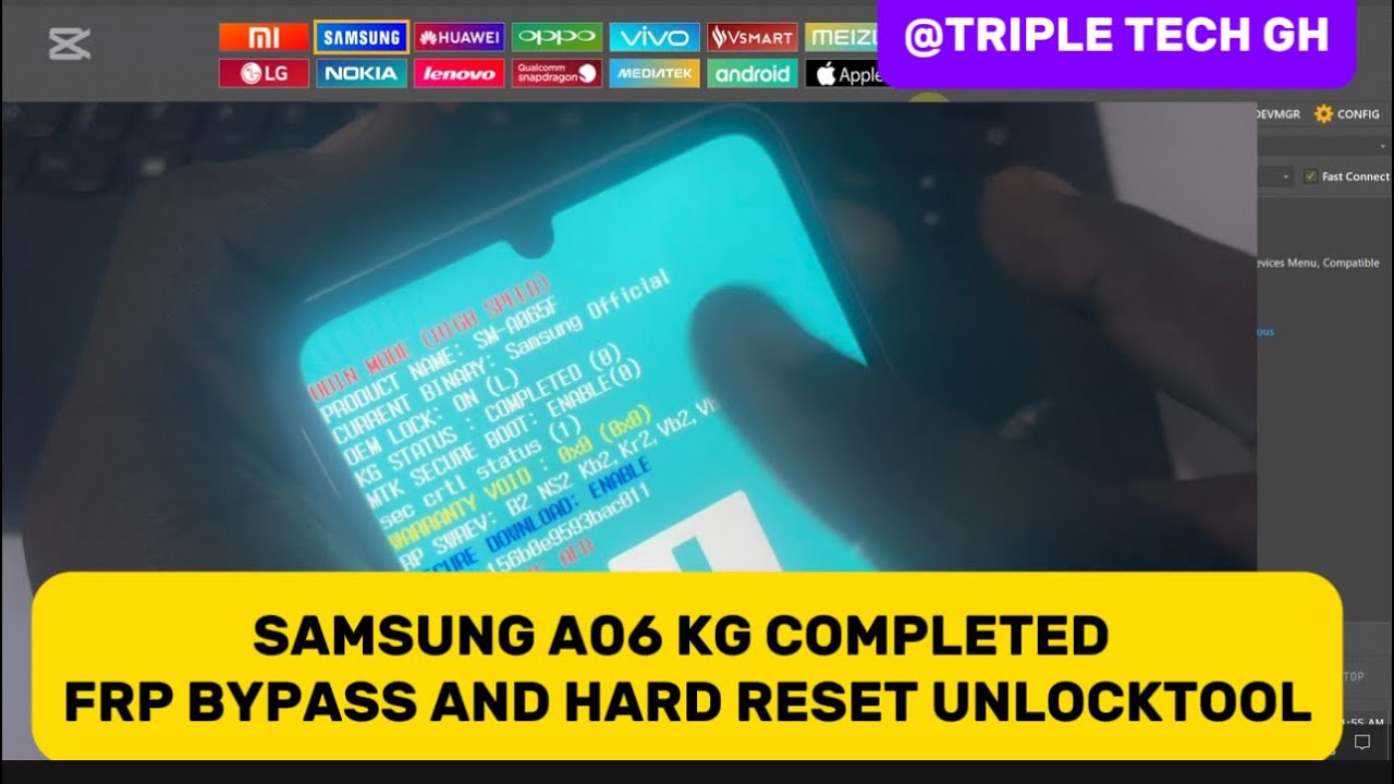 Samsung A06 KG COMPLETED FRP BYPASS AND FACTORY RESET UNLOCKTOOL. ✅ ANDROID 14 bypass #tripletechgh 