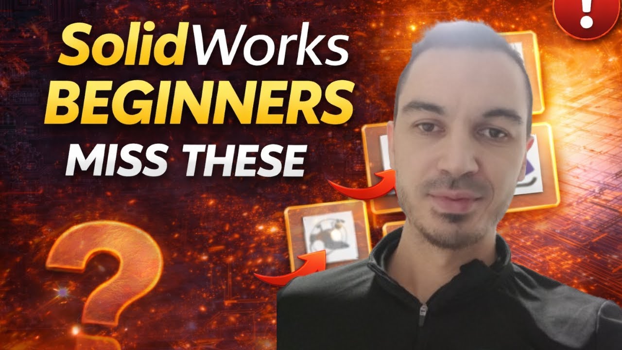 Большинство начинающих пользователей SolidWorks упускают из виду эти 5 функций (2026)