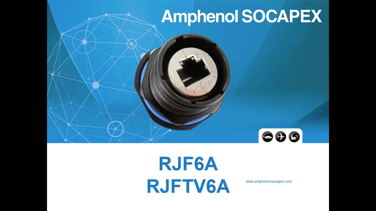 Amphenol PCD Training Videos: Cat6A 10 Gb/s Ethernet Connection System for Harsh Environments
