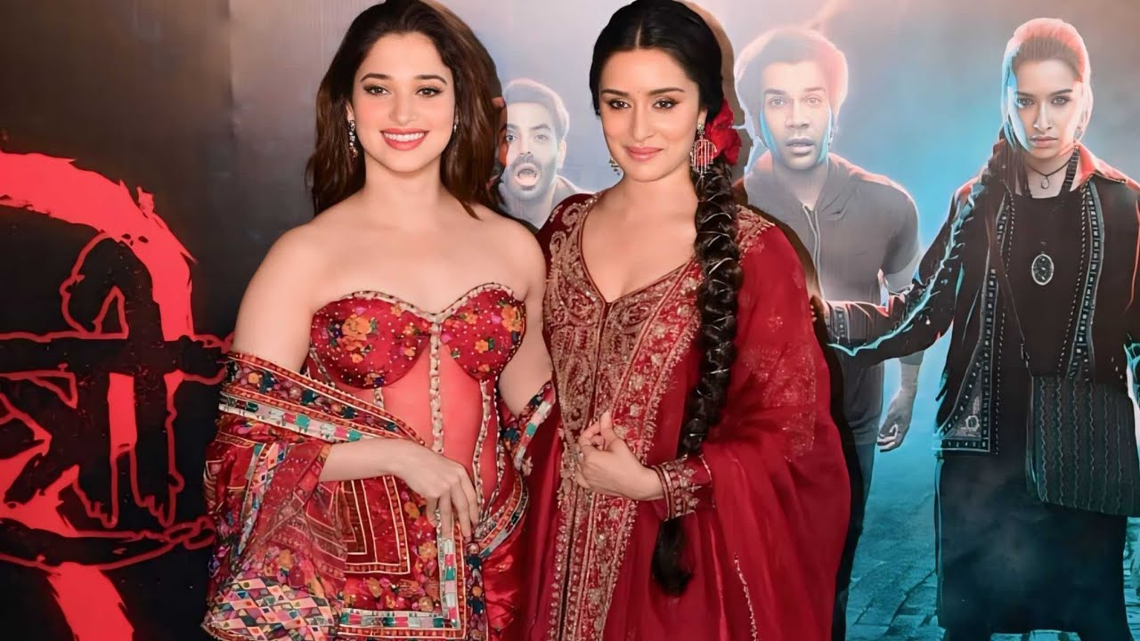 Tamannah Bhatia And Shraddha Kapoor Present For The First Song Launch From Stree 2