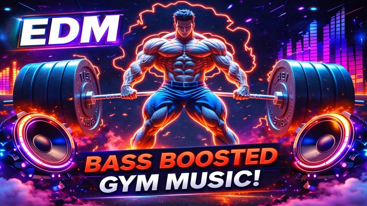 Hard EDM Bass Boosted Gym Music 💪 Non-Stop Energy for Intense Training