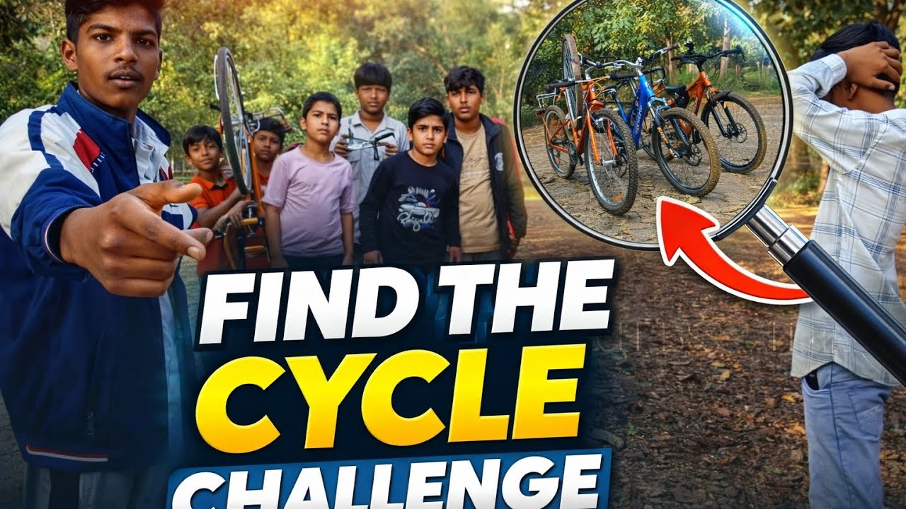 FIND II THE II CYCLE II HALLENGE 😱🚲 CRZY XYZ NEW VIDEO 💲💵