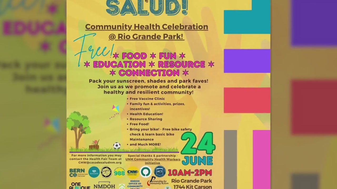 Community health fair happening Saturday at Rio Grande Park