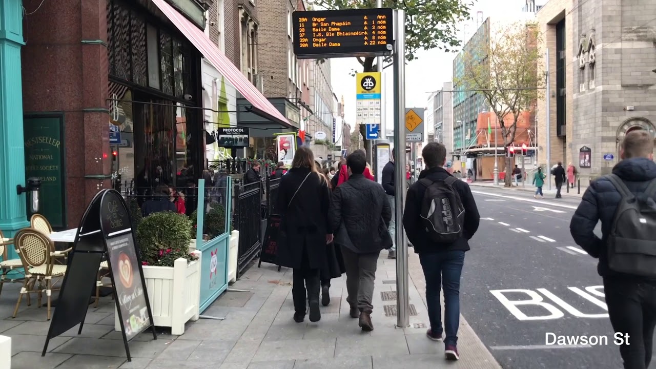 A walk to Dublin City Centre, Ireland - Nov 2017