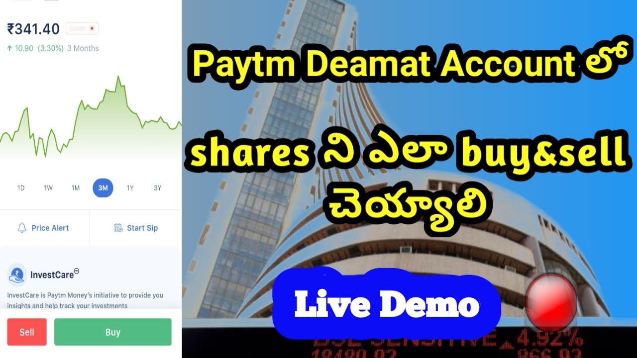 AVN CONCEPTS || how to buy&sell shares || in Paytm demat account || Telugu 2022 ||