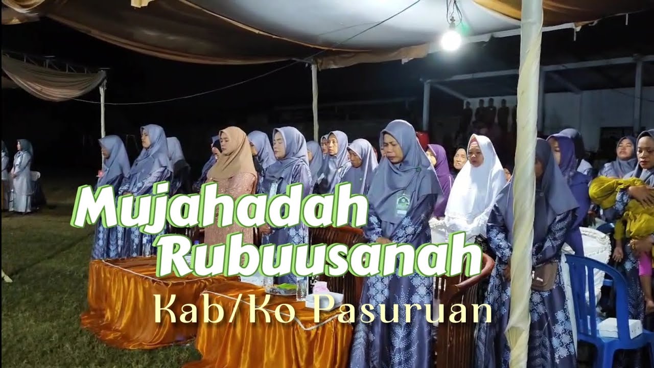 Mujahadah Rubuusanah Kab/Ko Pasuruan yang di sponsori Departemen Pembina Wanita Wahidiyah (DPWW)