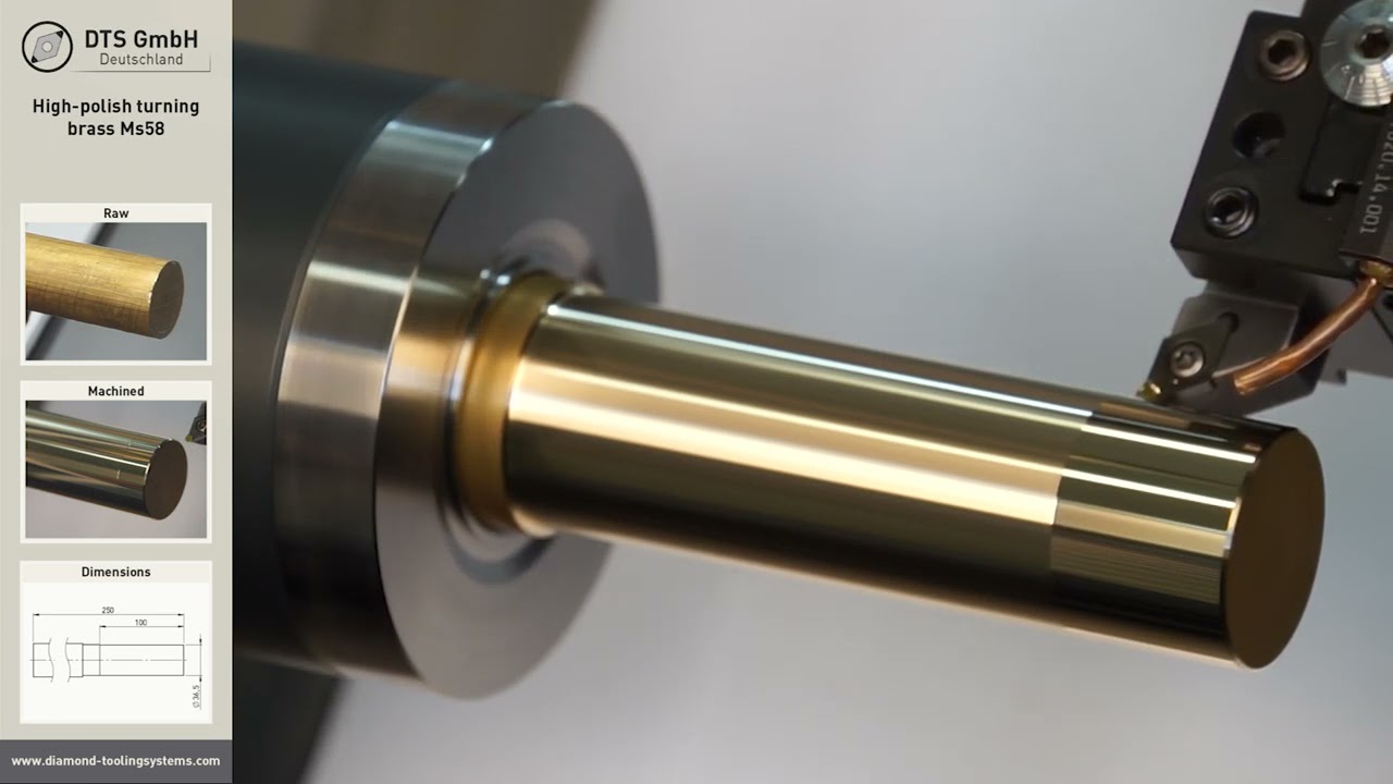High polish turning of brass Ms58   DTS GmbH