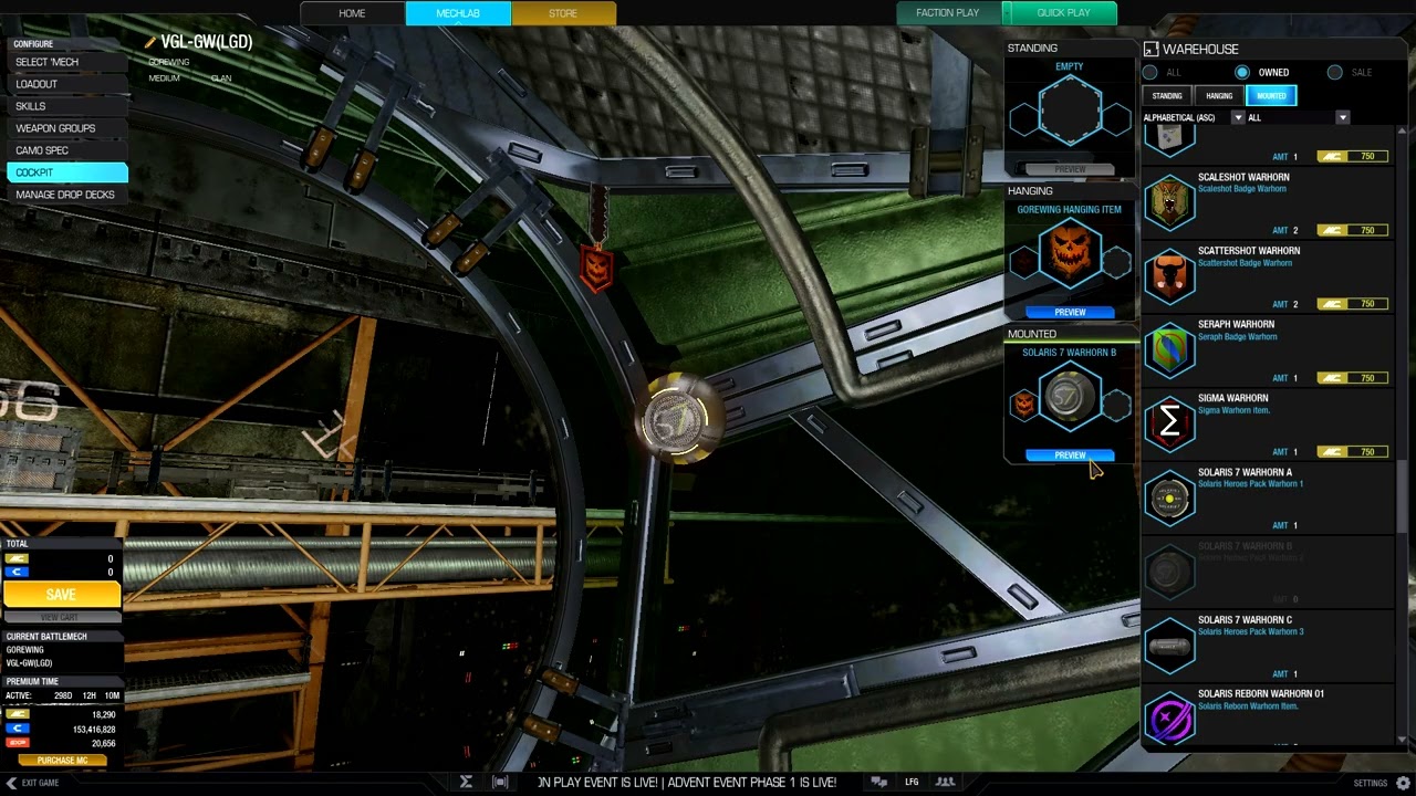 MWO Solaris 7 Warhorns