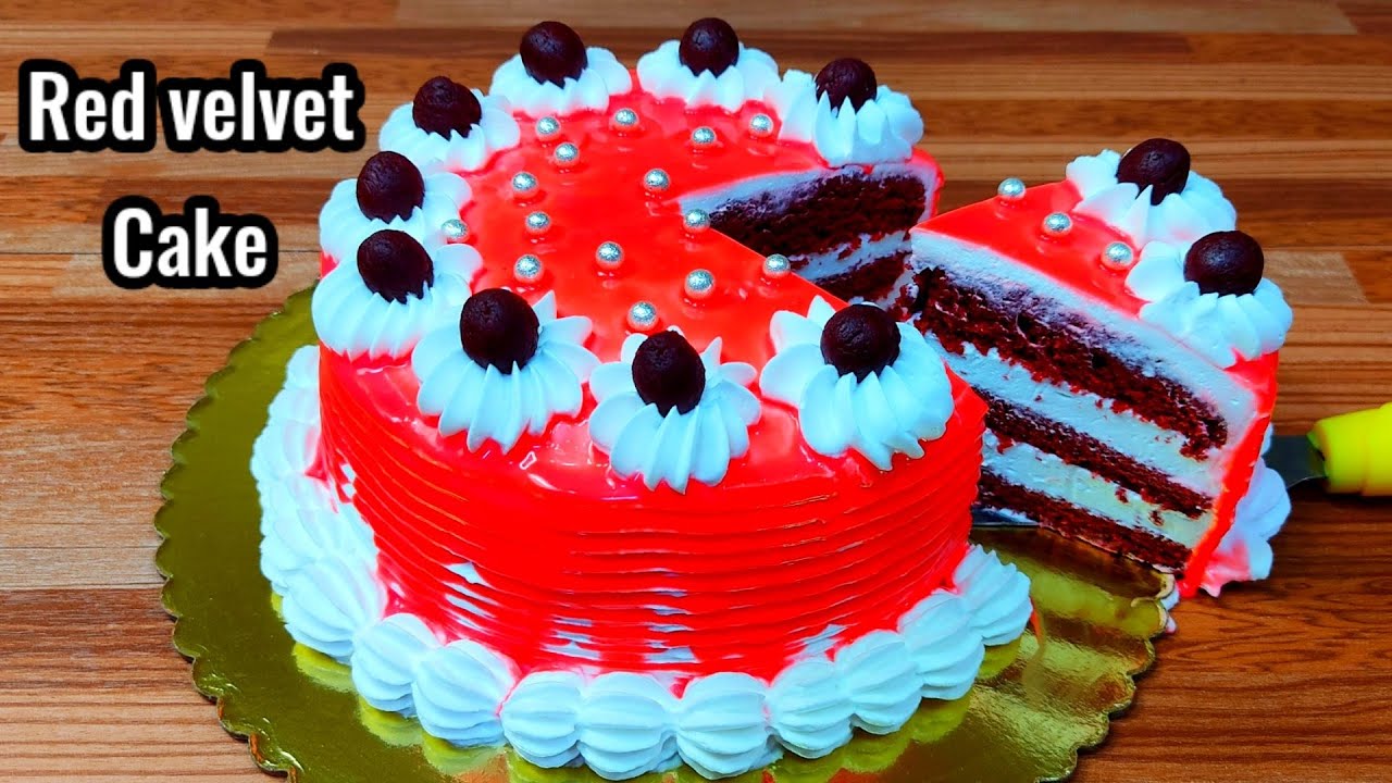 Red Velvet Cake,Perfect Red Velvet Cake ,Anniversary Cake, Birthday Cake, eggless and without oven