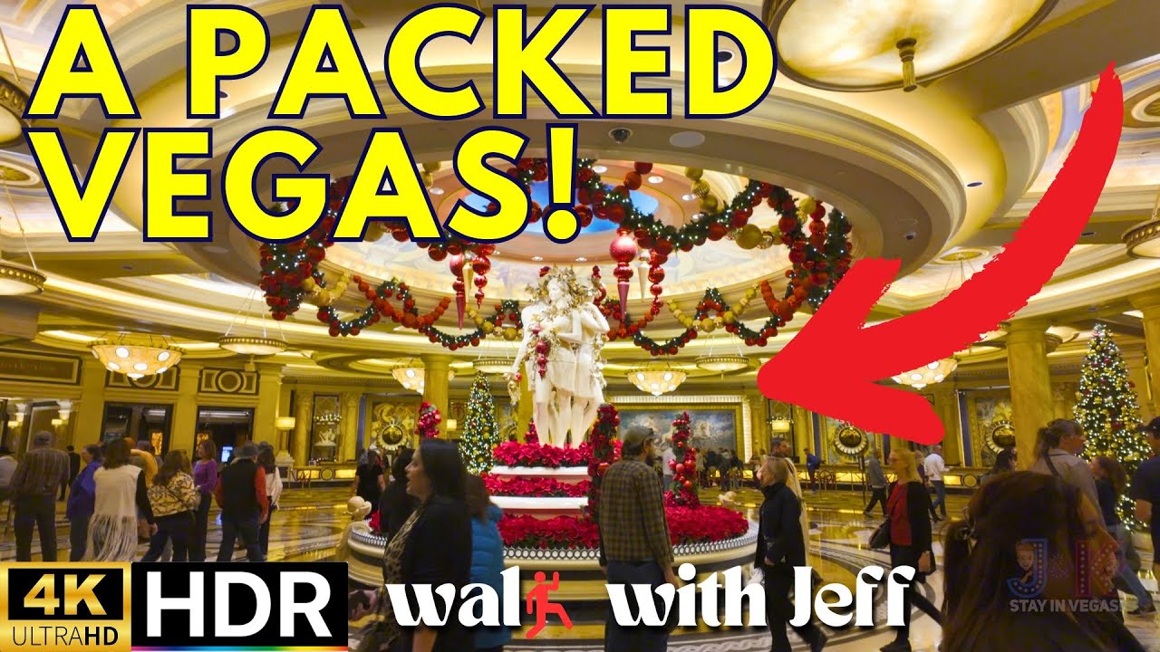What Can You See in 30 Minutes from Aria to Flamingo on the LAS VEGAS STRIP? 4K HDR WALK WITH JEFF