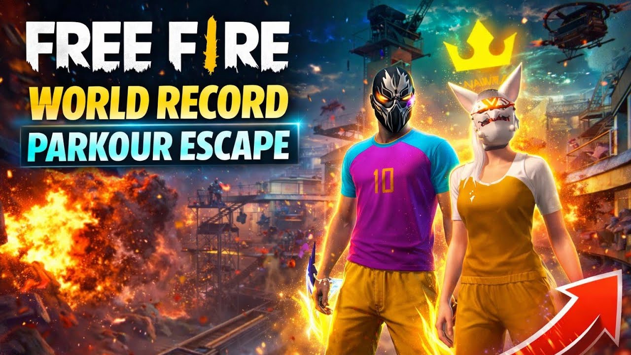 🏆 NEW WORLD RECORD in Free Fire Parkour Escape!