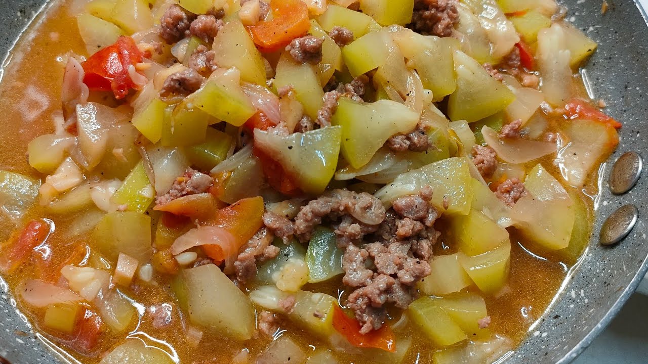 Budget ulam ideas  Ginisang upo with giniling | How to cook sauted bottle gourd with ground pork