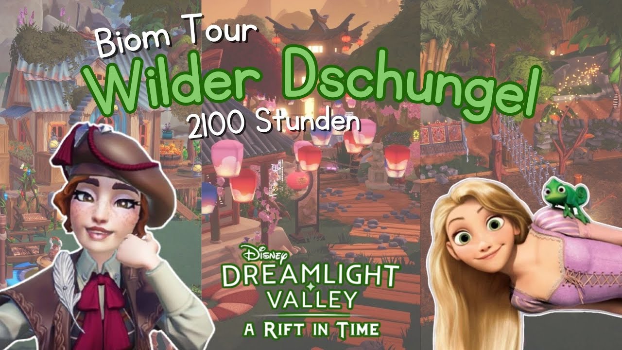 Wilder Dschungel BIOM TOUR - Insel der Ewigkeit | 2100 Stunden | Disney Dreamlight Valley