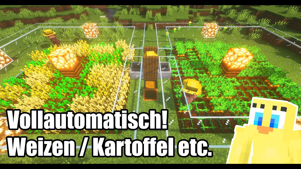 Minecraft: Vollautomatische Weizenfarm (Tutorial 1.20)