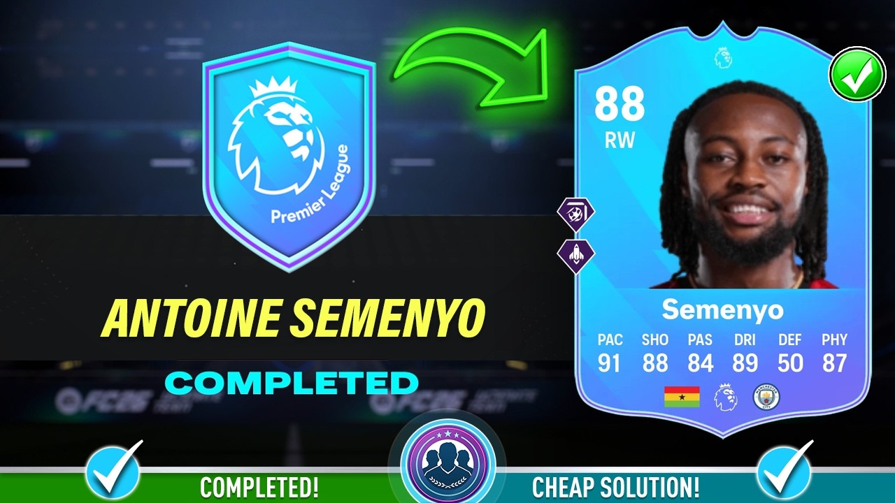 88 POTM Antoine Semenyo SBC Solution - Дешевый раствор и советы - FC 26