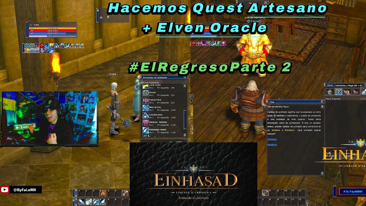 🔴[L2 LaEradeEinhasad x5] Quest del Artesano + Creación del Elder!  #mmorpg #pvp #l2 #c4   #lineage2