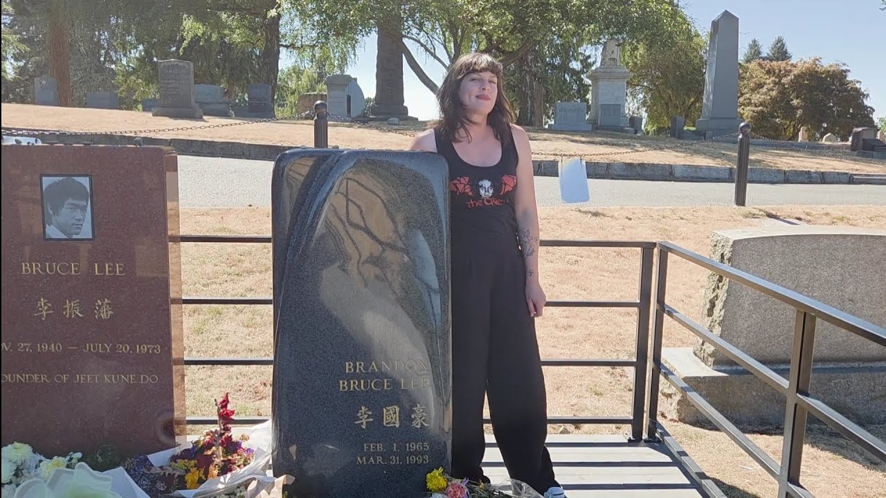 Visit to Brandon Lee - Bruce Lee's Grave and John Saxon Grave 7-2025