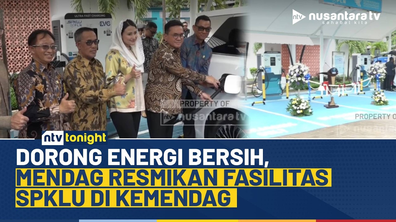 Dukung Ekosistem Kendaraan Listrik, Mendag Budi Resmikan SPKLU di Lingkungan Kemendag | NTV