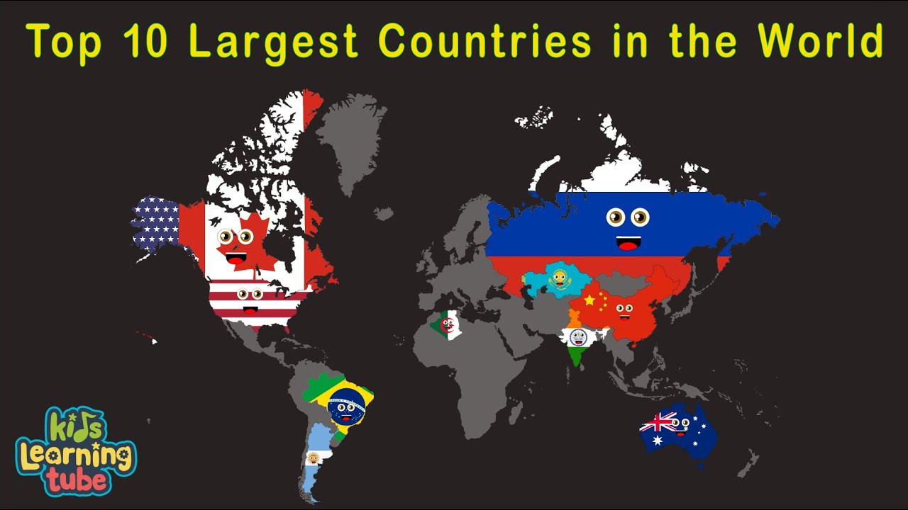 Top 10 Largest Countries in the World/10 Biggest Countries in the World
