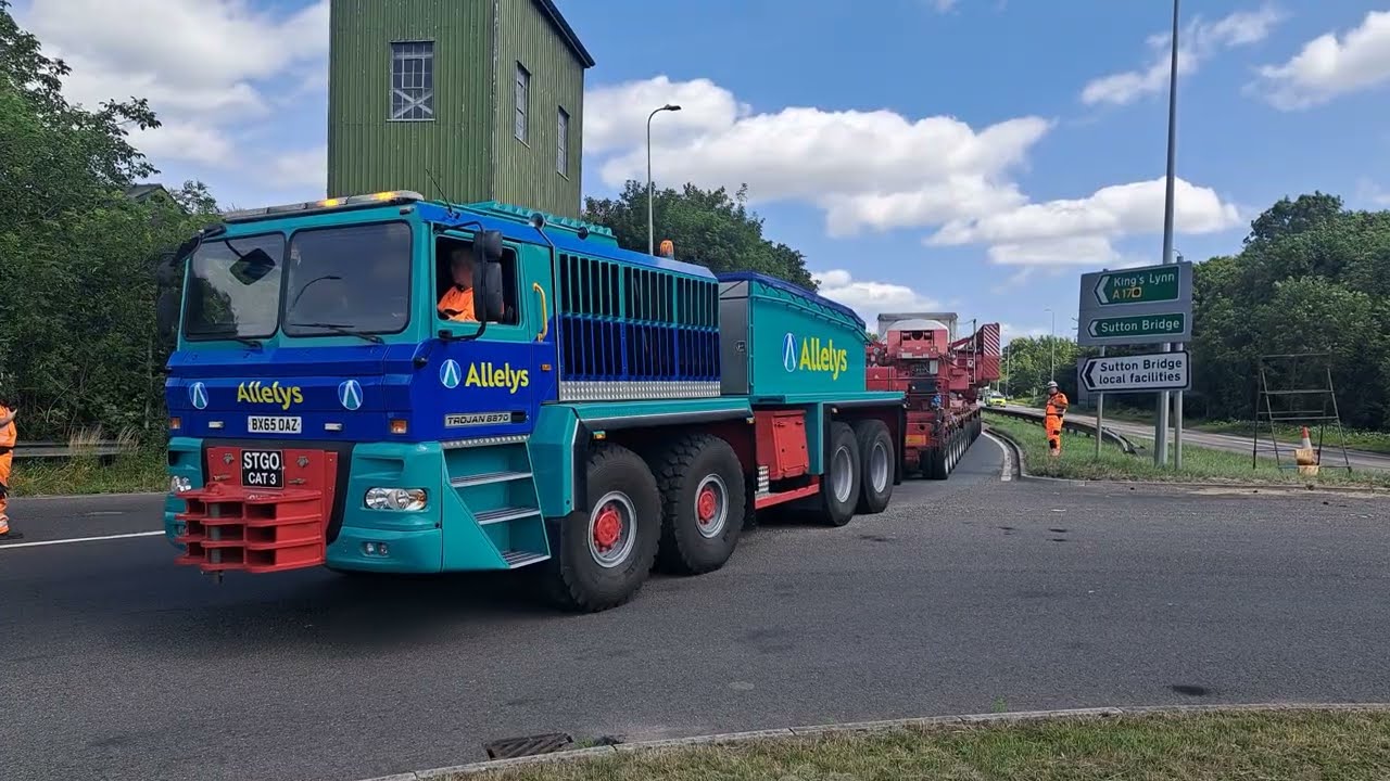 Abnormal load movement: Port Sutton Bridge to Wisbech. 22 June 2025