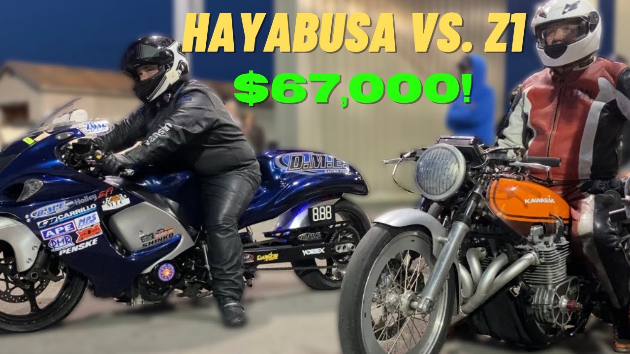 OLD Z1 900 vs. NEW HAYABUSA in $67,000 RACE!