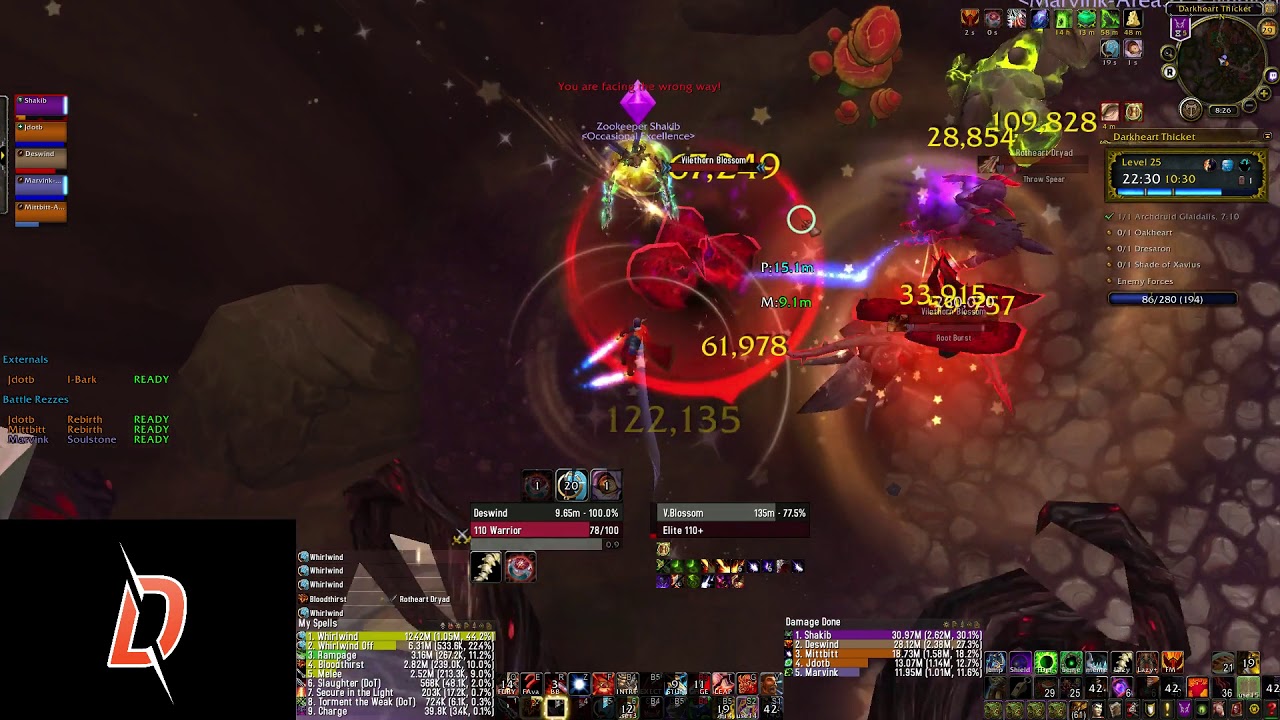 DHT+25 - Bolstering, Skittish, Fortified (7.3.5) Fury Warrior PoV