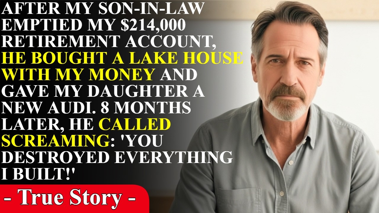 After My Son-in-Law Drained My $214,000 Retirement Account, He Bought a Lake House and an Audi...