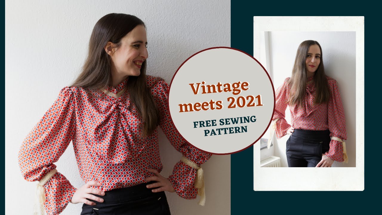 Sew this Vintage blouse ✂️ | Free sewing pattern & tutorial 💖