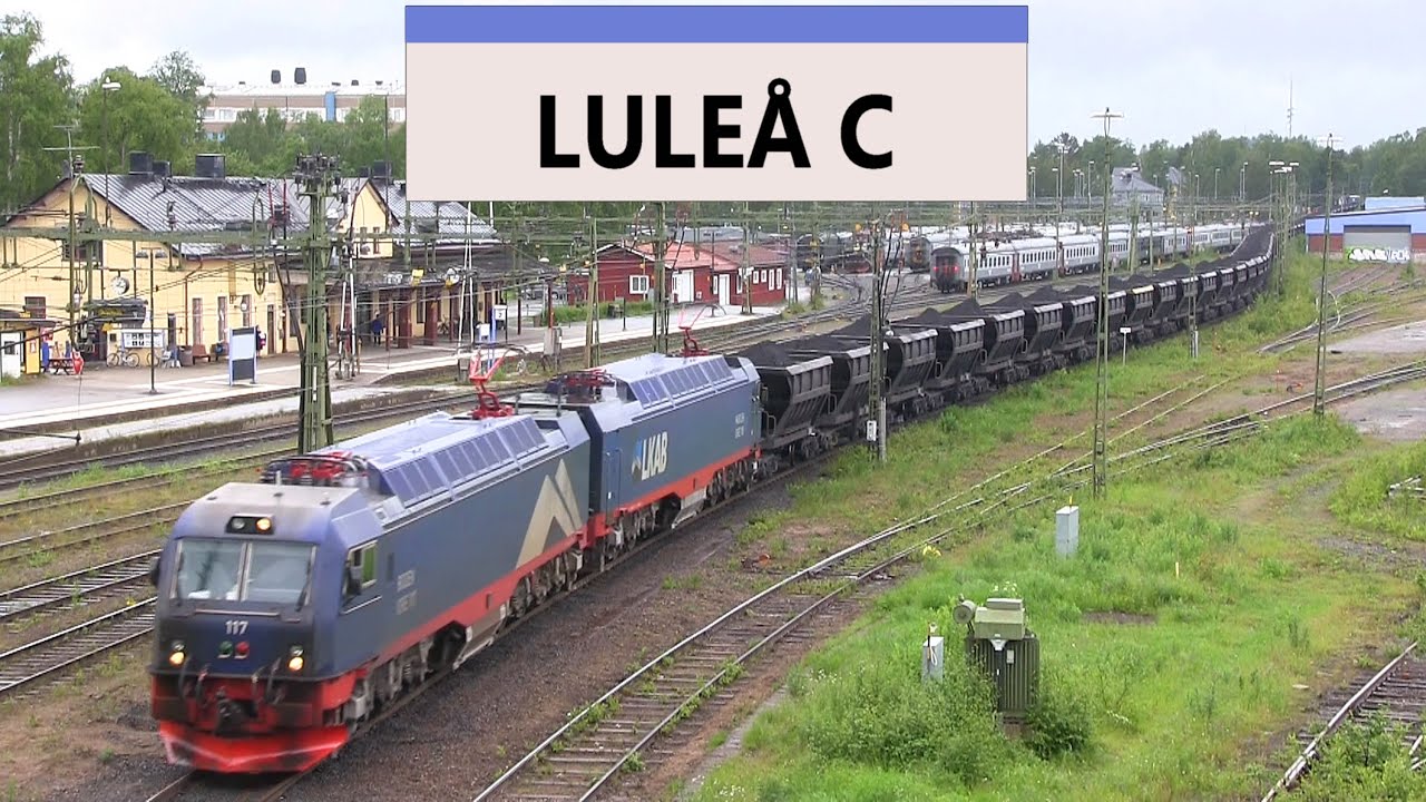 Luleå Järnvägsstation och stadsbild.
