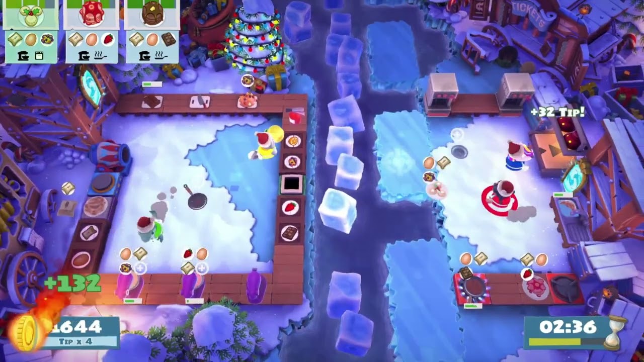 Overcooked! 2 Winter Wonderland 1-5 QUAD 3888!!!