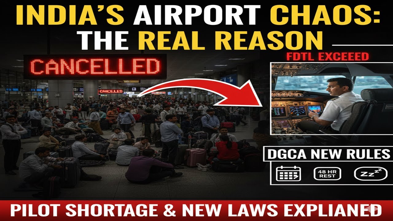 ✈️ INDIA'S AIRPORT CHAOS: Pilot Shortage & DGCA New Rules EXPLAINED (ENG) (133) | #indigo #ramrajya