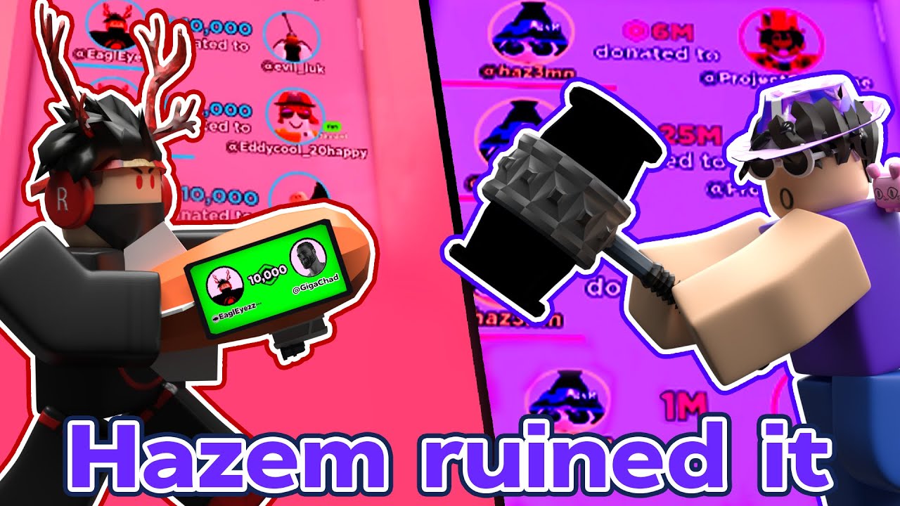 I BLIMPED an Entire Pls Donate Server, but HAZEM RUINED IT.. (ft. Killa)