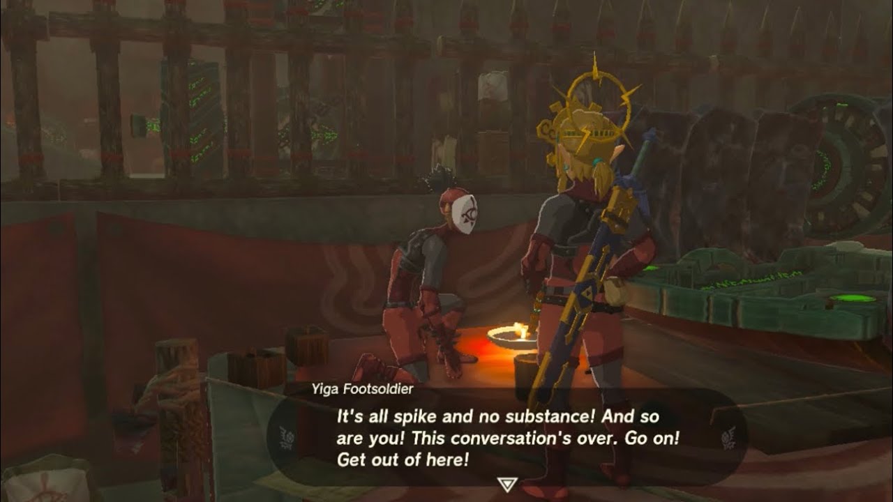 Yiga reactions to the Thunder helm Tears of the kingdom